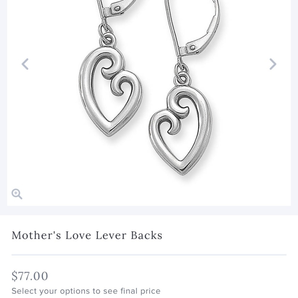 James Avery mother’s love earrings